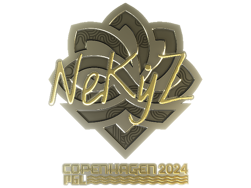 Наклейка | NEKiZ (золотая) | Копенгаген-2024