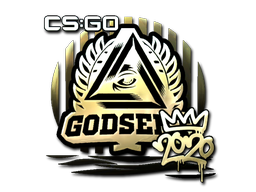 Наклейка | GODSENT (золотая) | РМР-2020