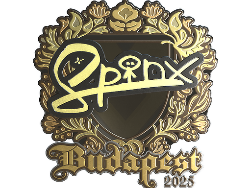 Наклейка | Spinx (золотая) | Будапешт-2025