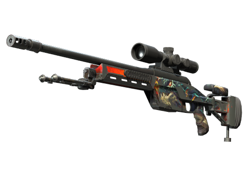 StatTrak™ SSG 08 | Dragonfire (Закаленное в боях)
