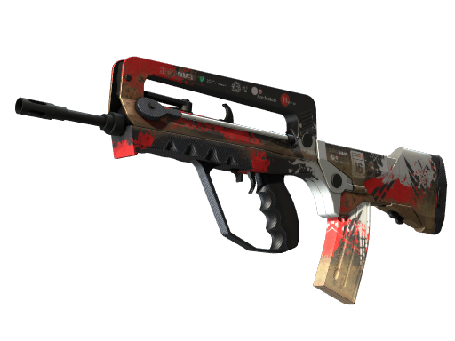 StatTrak™ FAMAS | Roll Cage (Немного поношенное)
