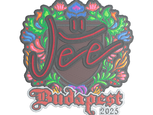 Наклейка | Jee (вышитая) | Будапешт-2025