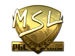Наклейка | MSL (золотая) | Краков-2017