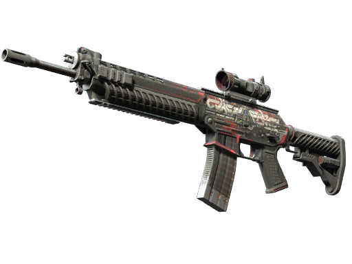 StatTrak™ SG 553 | Cyberforce (Закаленное в боях)