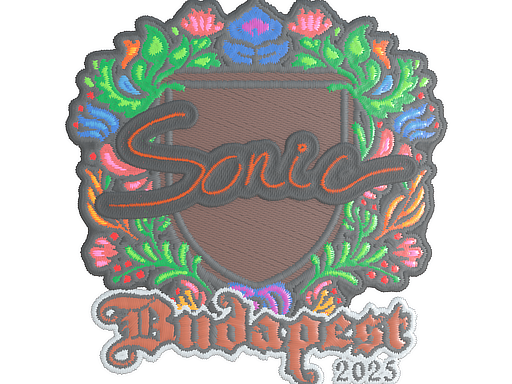 Sticker | Sonic (Embroidered) | Budapest 2025