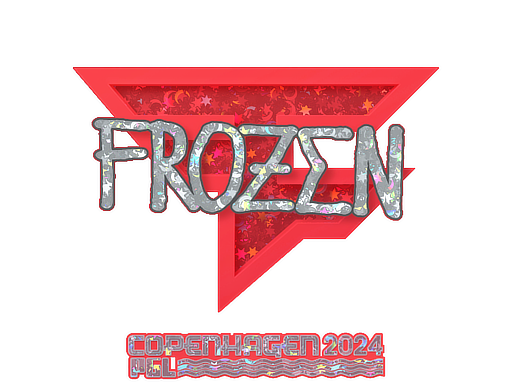 Наклейка | frozen (с блёстками) | Копенгаген-2024