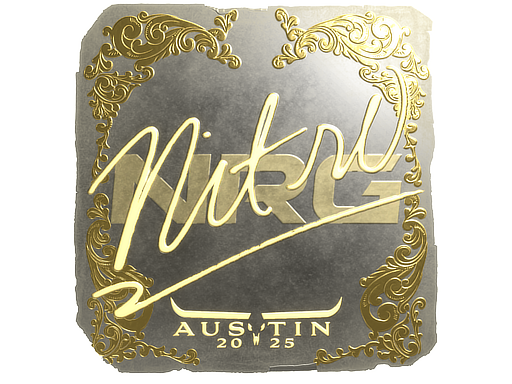 Sticker | nitr0 (Gold) | Austin 2025
