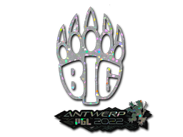 Наклейка | BIG (с блёстками) | Антверпен-2022