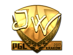 Наклейка | JW (золотая) | Краков-2017