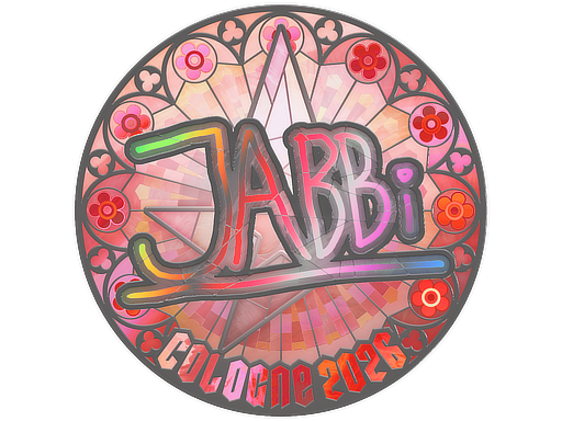 Наклейка | jabbi (голографическая) | Кёльн-2026