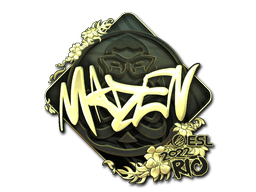 Наклейка | maden (золотая) | Рио-2022