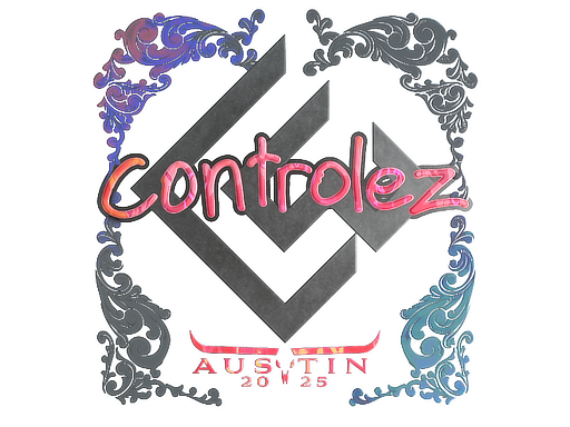 Наклейка | controlez (голографическая) | Остин-2025