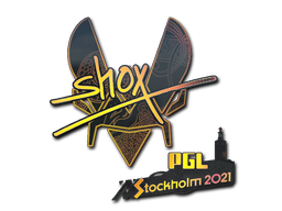 Наклейка | shox (голографическая) | Стокгольм-2021