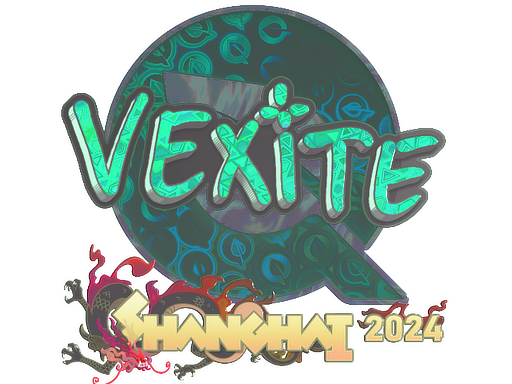 Наклейка | vexite (голографическая) | Шанхай-2024