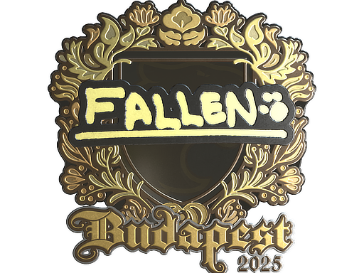 Наклейка | FalleN (золотая) | Будапешт-2025