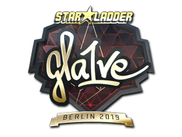 Наклейка | gla1ve (золотая) | Берлин-2019