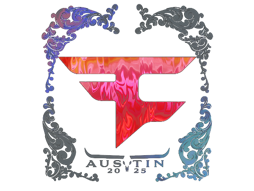 Наклейка | FaZe Clan (голографическая) | Остин-2025