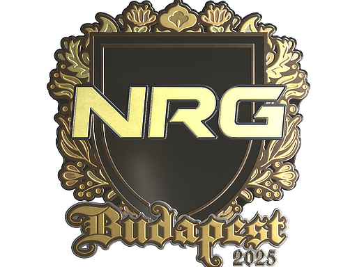 Наклейка | NRG (золотая) | Будапешт-2025