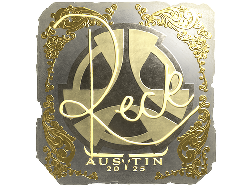 Sticker | reck (Gold) | Austin 2025