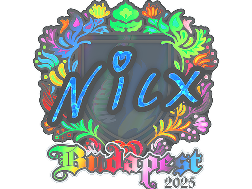 Sticker | nicx (Holo) | Budapest 2025