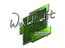 Наклейка | WorldEdit | Бостон-2018