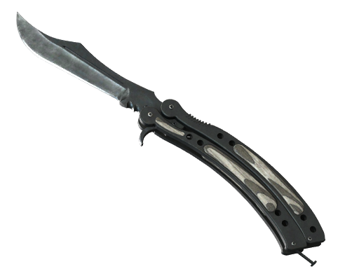 ★ Butterfly Knife | Black Laminate (Поношенное)