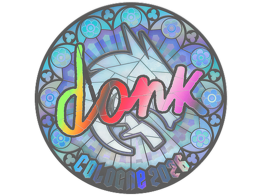 Наклейка | donk (голографическая) | Кёльн-2026