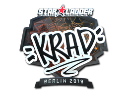 Наклейка | Krad (металлическая) | Берлин-2019