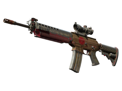 SG 553 | Berry Gel Coat (Закаленное в боях)
