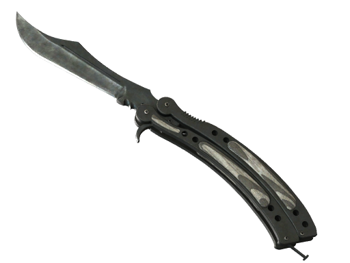 ★ Butterfly Knife | Black Laminate (Закаленное в боях)