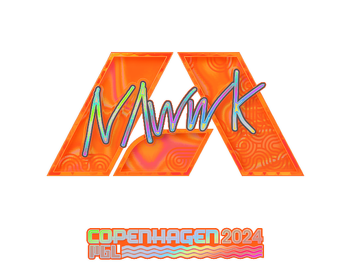 Наклейка | nawwk (голографическая) | Копенгаген-2024