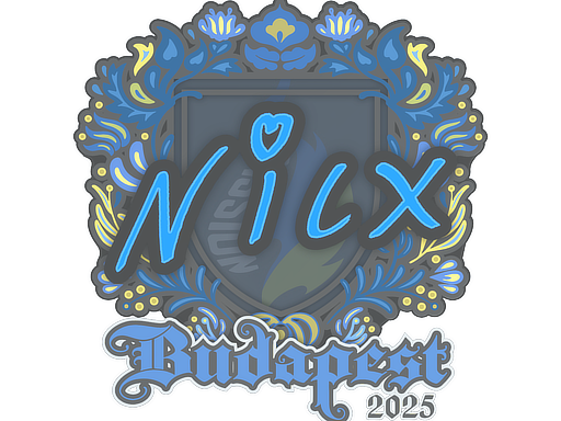 Sticker | nicx | Budapest 2025