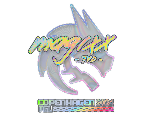 Наклейка | magixx (голографическая) | Копенгаген-2024