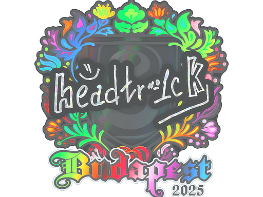 Наклейка | headtr1ck (голографическая) | Будапешт-2025