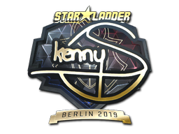 Наклейка | kennyS (золотая) | Берлин-2019