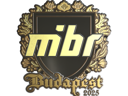 Наклейка | MIBR (золотая) | Будапешт-2025
