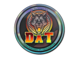 Наклейка | dAT team (голографическая) | Кёльн-2014