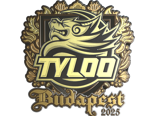 Наклейка | TYLOO (золотая) | Будапешт-2025