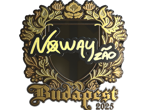 Sticker | noway (Gold) | Budapest 2025