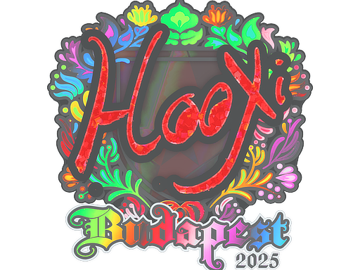 Наклейка | HooXi (голографическая) | Будапешт-2025