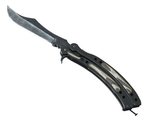 ★ Butterfly Knife | Black Laminate (Немного поношенное)