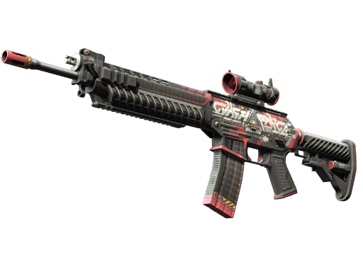 StatTrak™ SG 553 | Cyberforce (Немного поношенное)