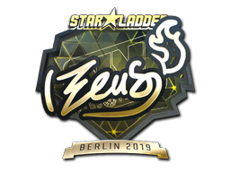 Наклейка | Zeus (золотая) | Берлин-2019