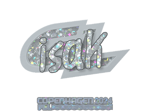 Наклейка | isak (с блёстками) | Копенгаген-2024