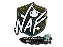 Наклейка | NAF (с блёстками) | Антверпен-2022