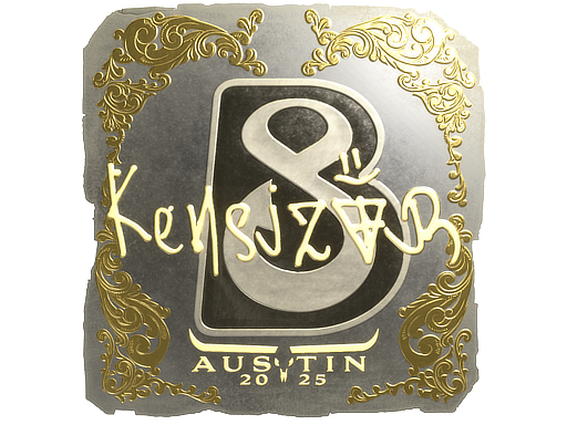 Sticker | kensizor (Gold) | Austin 2025