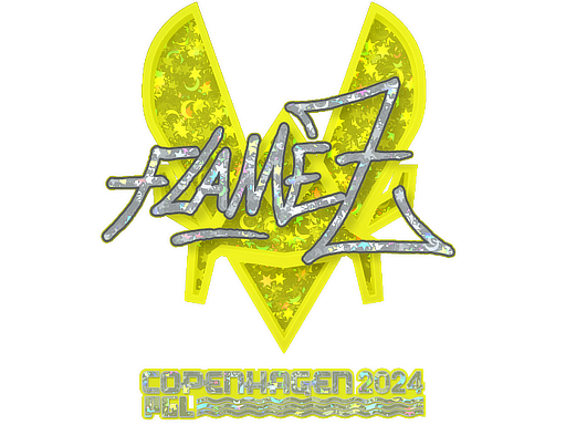 Наклейка | FlameZ (с блёстками) | Копенгаген-2024