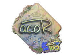Наклейка | acoR (голографическая) | Рио-2022
