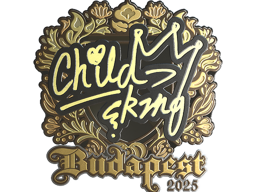 Наклейка | ChildKing (золотая) | Будапешт-2025