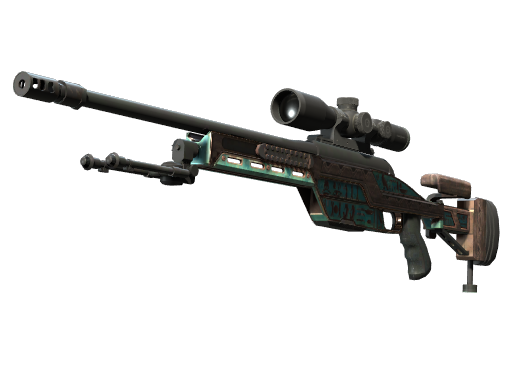 SSG 08 | Azure Glyph (Немного поношенное)